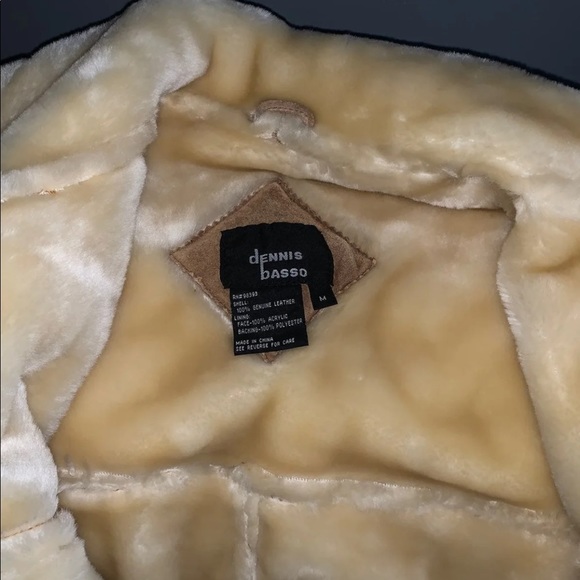 NWOT Dennis Basso leather jacket - Picture 3 of 5